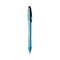 BIC ReVolution Ocean Bound Medium 1 millimeter Retractable Ballpoint Pen - Black Ink/Translucent Blue Barrel (1-Dozen)